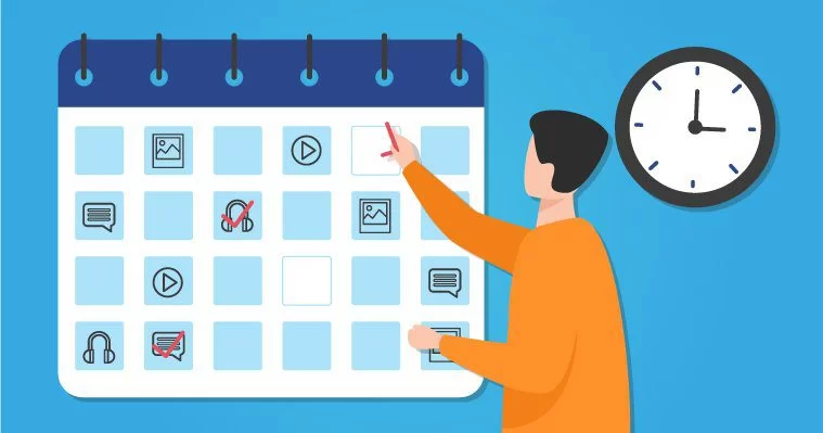 social media posting schedule 2