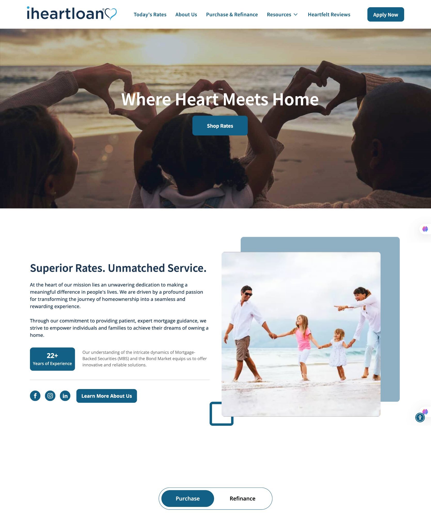 Mortgage website built by Amplispot