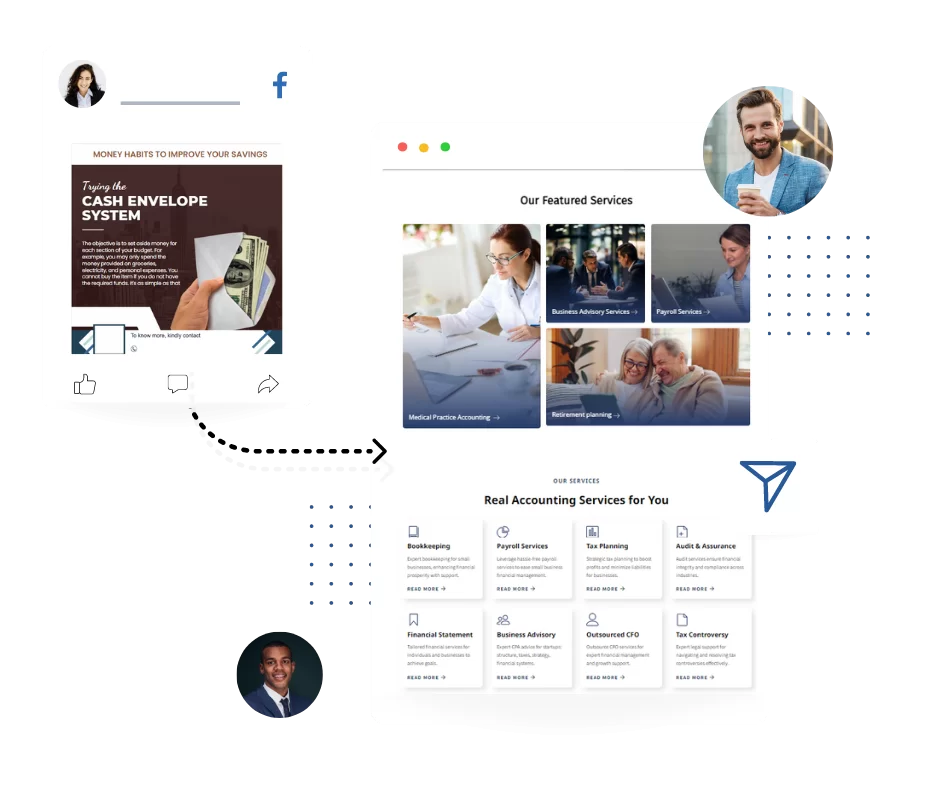 Ads landing page Option 1