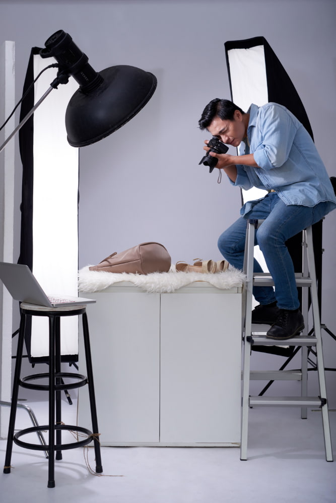 a video shoot vs. changing product details