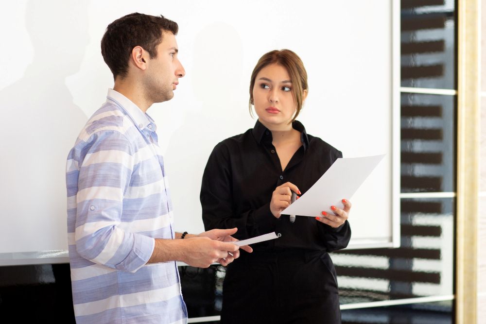 a staff member unsure of when to bring up a review request