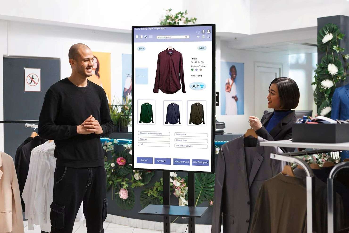 the same brand showing two very different review profiles at two malls